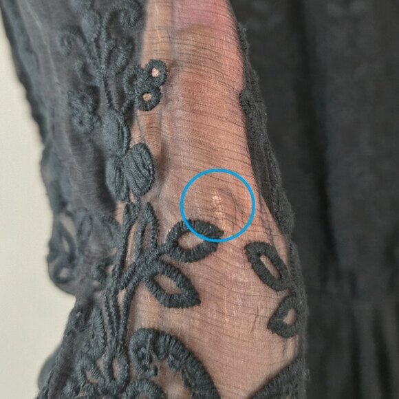 Zimmermann Lucia Silk Embroidered Romper Black S0 b53E - Picture 9 of 9